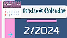 Academic Calendar, Semester 1, Academic
Year 2024